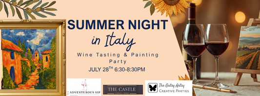 Summer Night in Italy- Wine tasting and Painting